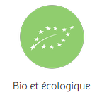 Logo vert pour Bio et écologique avec Auchan