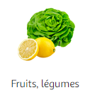 Laitue et citrons : catégorie des fruits et légumes chez Auchan