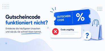 Hinweistext mit Schlagzeile zum Thema "Ursachen für einen nicht funktionierenden Gutschein"