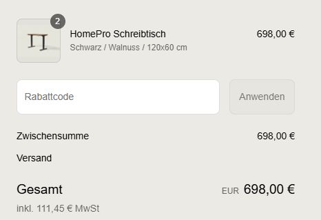 Wo kann ich einen Desktronic-Rabattcode eingeben?