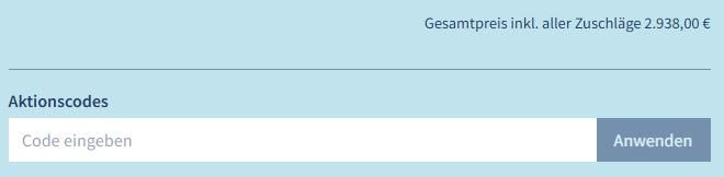 Wo gebe ich den Mein Schiff Code ein?