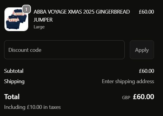 Abba Voyage check-out