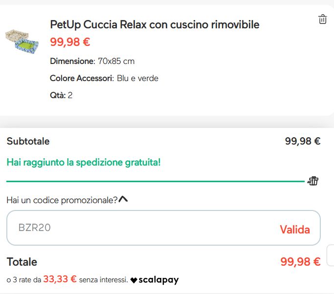come inserire un codice sconto bauzaar