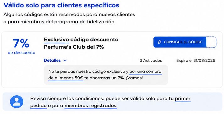 Valido solo para clientes especificos