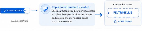 Uno screenshot che spiega come copia il codice dal nostro sito