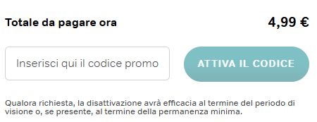 come usare un codice promo NOW