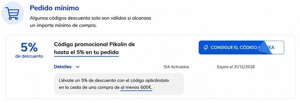 Pedido minimo