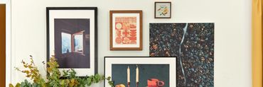 varied framed wall art 