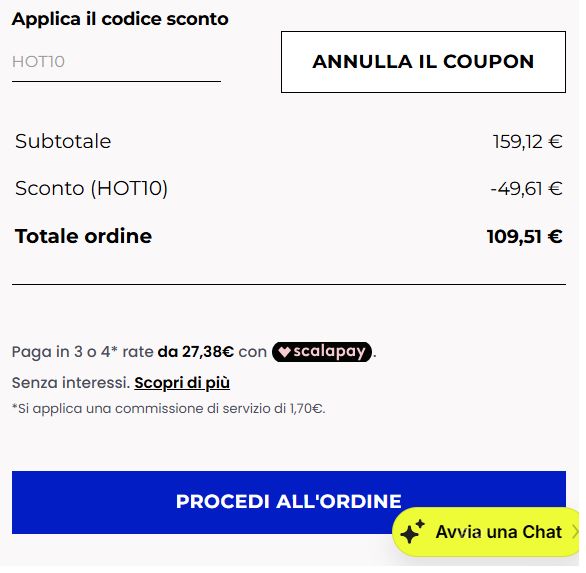 come inserire un coupon yamamoto